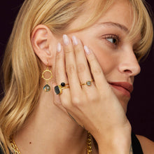 Load image into Gallery viewer, Dotty Labradorite Gemstone Ring