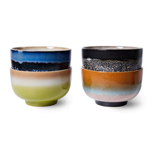 Load image into Gallery viewer, HKliving 70&#39;s Groovy Ceramic Noodle Bowls - Set of Four