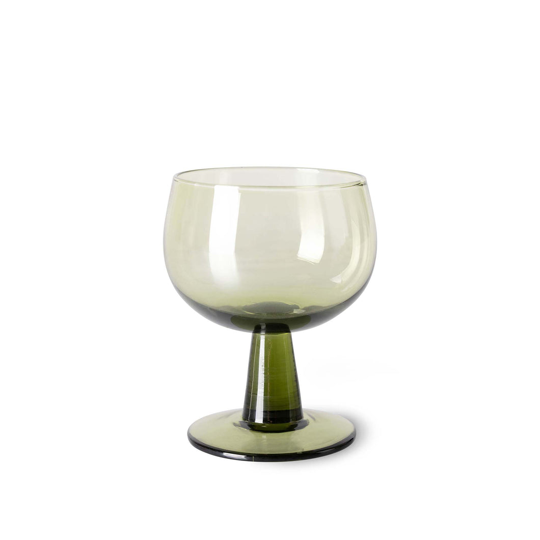 HKLIVING Olive Low Wine Glass