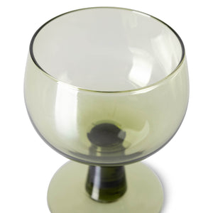 HKliving Olive Low Wine Glass