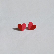 Load image into Gallery viewer, Leonora Pink Heart Earrings