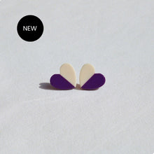 Load image into Gallery viewer, Leonora Purple Heart Earrings