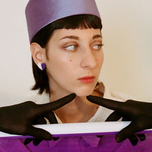 Load image into Gallery viewer, Leonora Purple Heart Earrings