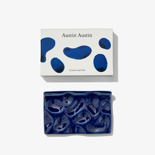 Austin Austin Ceramic Soap Dish in Cobalt Glaze