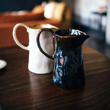Load image into Gallery viewer, Rustic Style Dark Blue Water Pitcher