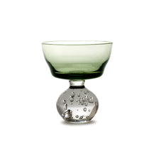 Load image into Gallery viewer, Medium Green Eternal Snow Stem Glass