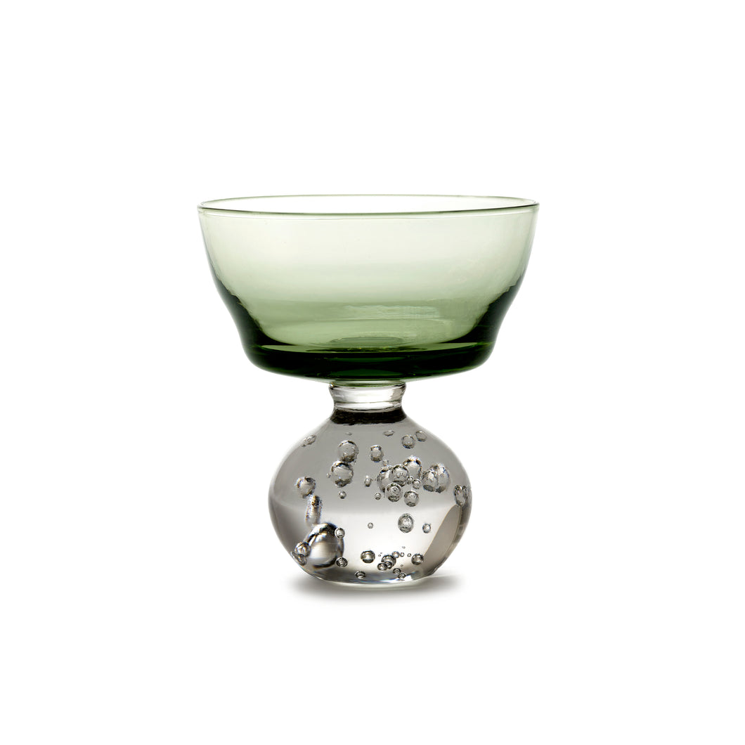 Medium Green Eternal Snow Stem Glass