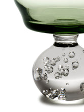 Load image into Gallery viewer, Medium Green Eternal Snow Stem Glass