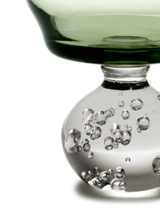 Medium Green Eternal Snow Stem Glass