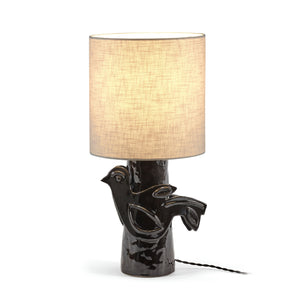Paloma Black Bird Table Lamp