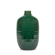 Load image into Gallery viewer, Dark Green Glazed Vase - Medium