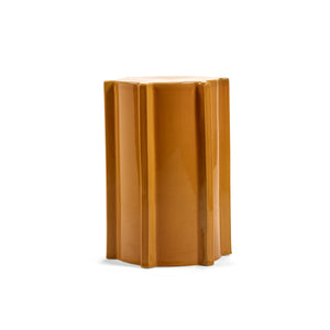 Ochre Geometrical Pawn Side Table