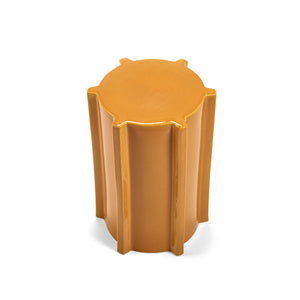 Ochre Geometrical Pawn Side Table