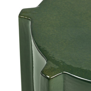 Dark Green Geometrical Pawn Side Table