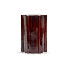 Load image into Gallery viewer, Dark Brown Geometrical Pawn Side Table