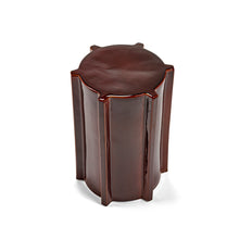Load image into Gallery viewer, Dark Brown Geometrical Pawn Side Table