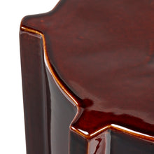 Load image into Gallery viewer, Dark Brown Geometrical Pawn Side Table