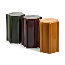 Load image into Gallery viewer, Dark Green Geometrical Pawn Side Table