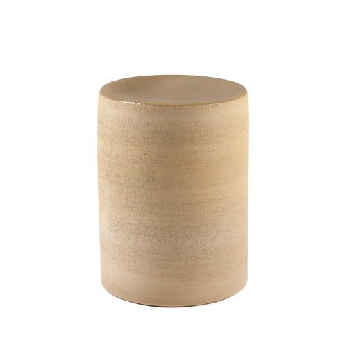 Side Table Round Beige Stone Pawn
