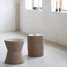 Load image into Gallery viewer, Side Table Round Beige Stone Pawn