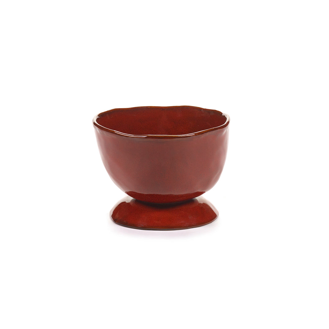 La Mère High Bowl On Foot Venetian Red