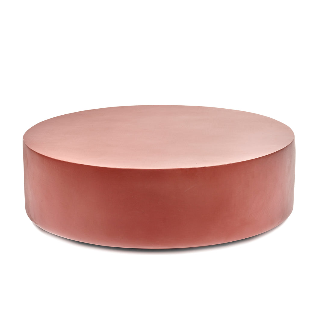 Round Coffee Table Fiber Red Pawn