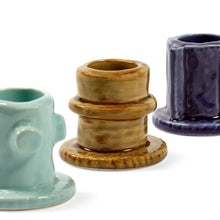Load image into Gallery viewer, Glazed Molly Candle Holder - Set of 3