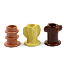 Load image into Gallery viewer, Glazed Molly Candle Holder - Set of 3