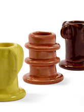 Load image into Gallery viewer, Glazed Molly Candle Holder - Set of 3