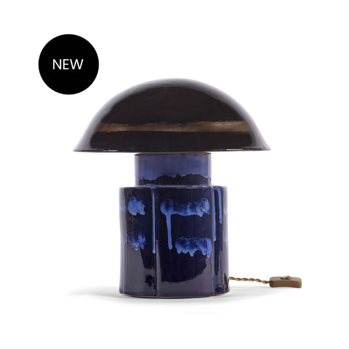 Table lamp Dark Blue John Terres de Rêves