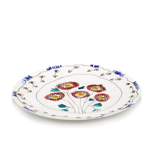 Marni Midnight Flowers Large Serving Plate - Anemone Milk