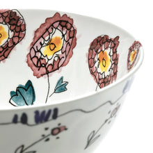 Load image into Gallery viewer, Marni Midnight Flowers Medium Serving Bowl - Anemone Milk