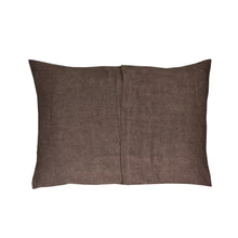 Load image into Gallery viewer, Large 100% Linen Cushion - Brown