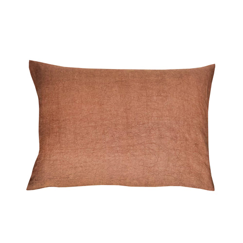 Large 100% Linen Cushion - Cinnamon