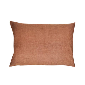 Large 100% Linen Cushion - Cinnamon