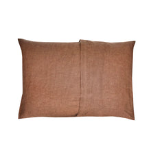 Load image into Gallery viewer, Large 100% Linen Cushion - Cinnamon