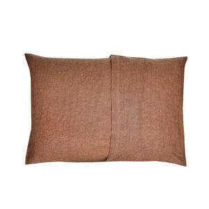Large 100% Linen Cushion - Cinnamon