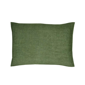 Large 100% Linen Cushion - Green