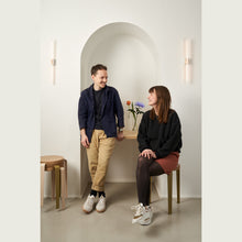 Load image into Gallery viewer, TIPTOE x HEJU Heather Green Oak Lou Stool