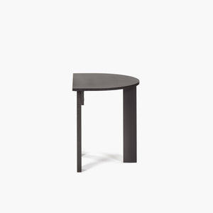 Jeanne Ebony Half Round Table
