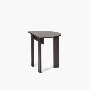 Jeanne Ebony Half Round Table