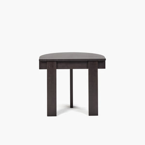 Jeanne Ebony Half Round Table