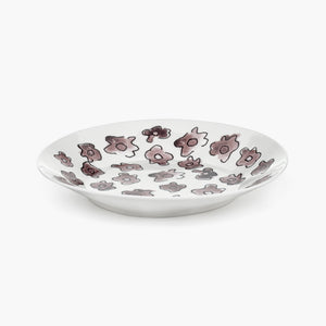 Marni Midnight Flowers Deep Plate - Dark Viola