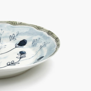 Marni Midnight Flowers Deep Plate - Mirtillo Tea