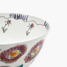 Load image into Gallery viewer, Marni Midnight Flowers Large Serving Bowl - Anemone Milk