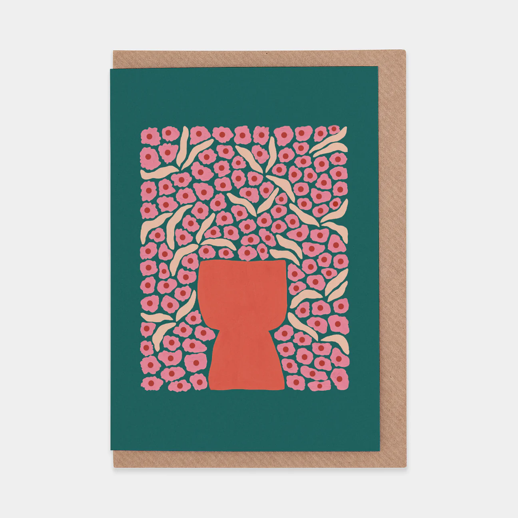 Flowers On Flowers On Flowers Greetings Card