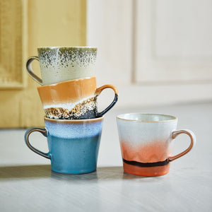 HKliving 70's Ceramic Cappuccino Mug Fire
