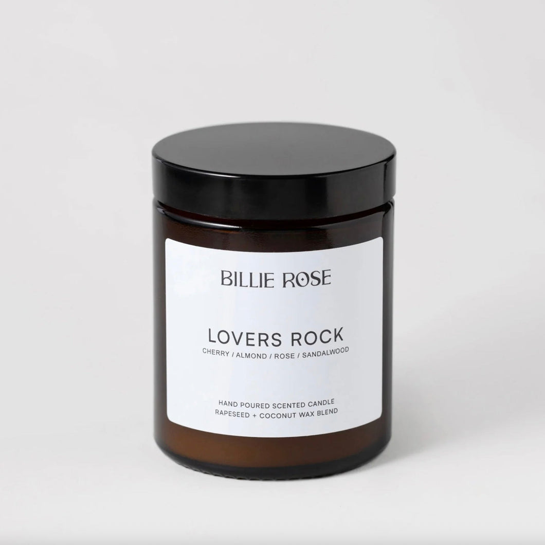 Billie Rose Amber Jar Candle - Lovers Rock