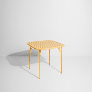Week-end Square Slatted Garden Table