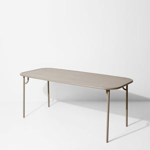 Week-end Rectangular Slatted Garden Table - 2 Sizes